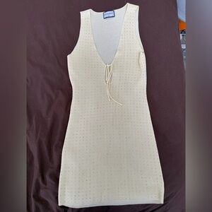 ✨ Runaway The Label Pastel Yellow Sequin Mini Dress